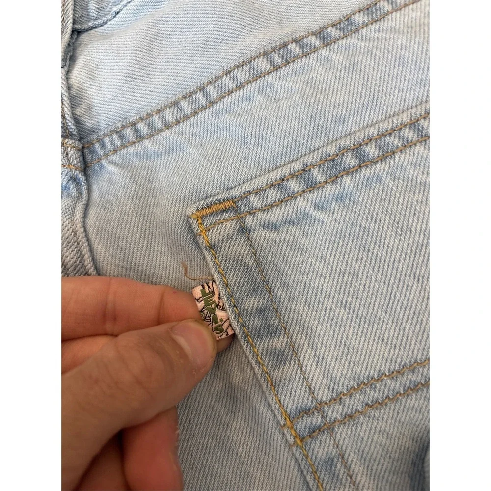 LEVIS PREMIUM High Rise BAGGY DAD WIDE LEG Pleated Jeans 31 (36x30) Flower Patch